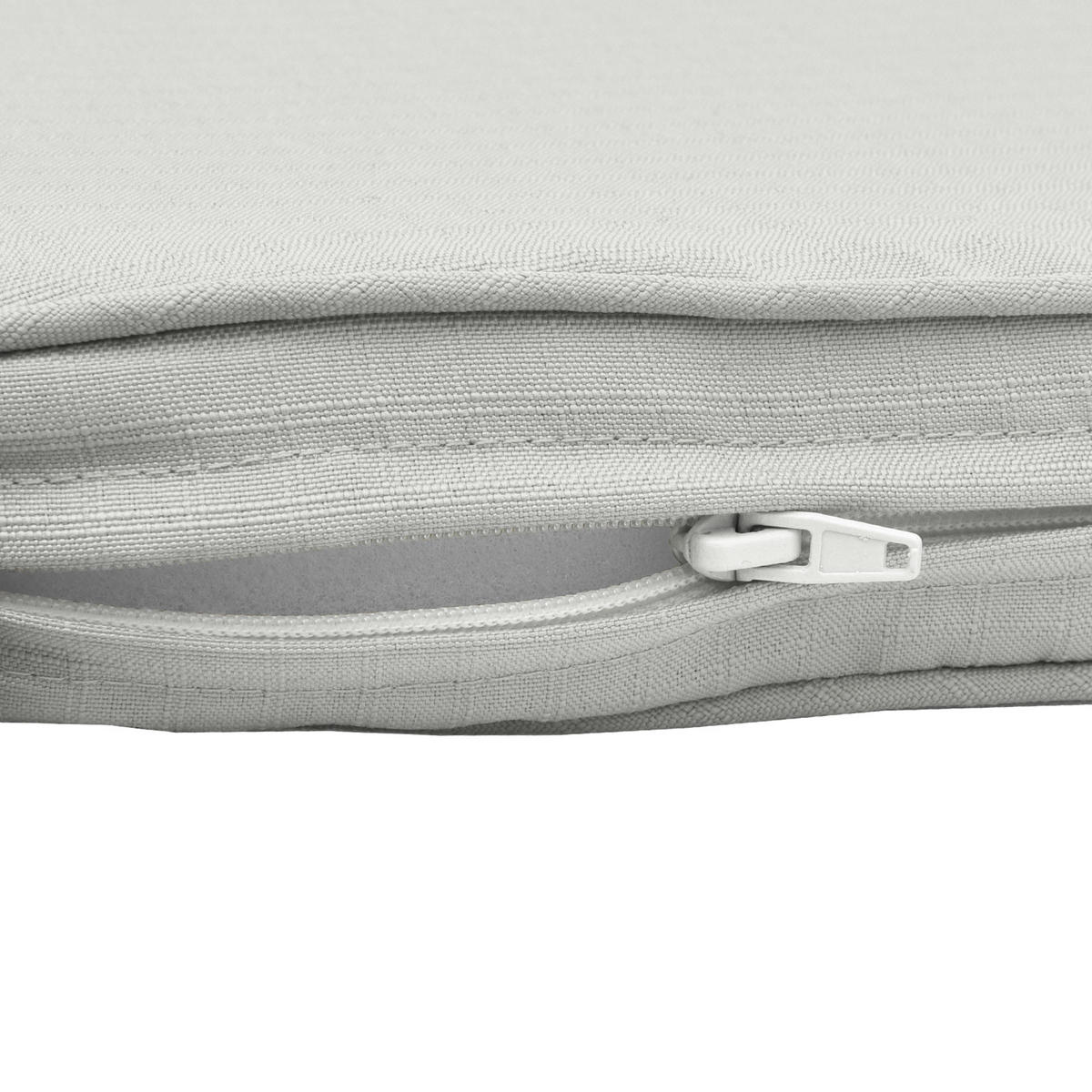 BANKAUFLAGE Base BK 150/48/5 cm Hellgrau - Hellgrau, Textil (48/5/150cm) - Beautissu 