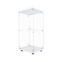 VITRINE Weiß 40/36/86 cm mit LED-Beleuchtung für Wohnzimmer - Weiß, Glas (36/86/40cm) - PARAFTA HOME