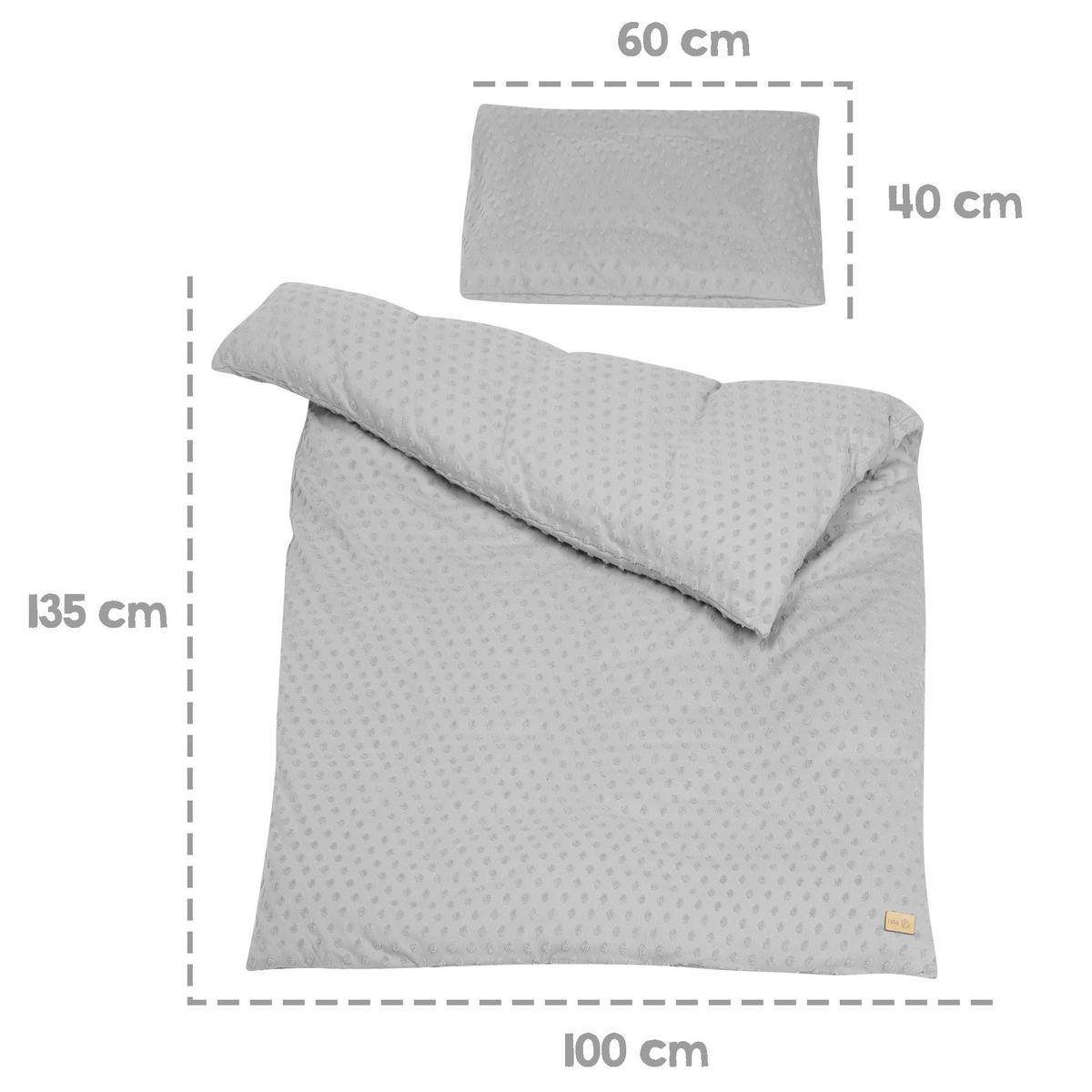 BABYBETTWÄSCHE Lil Planet 100x135 cm grau - Grau, Textil (100/135cm) - Roba