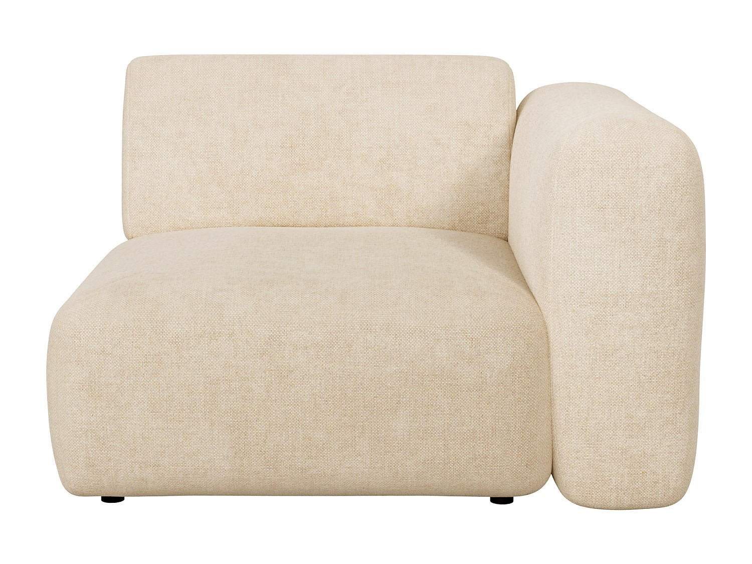 SESSEL mit gerader Rückenlehne - 1 Person - stoff - beige Pogni - Beige, Textil (103/73/97cm) - Vente-Unique