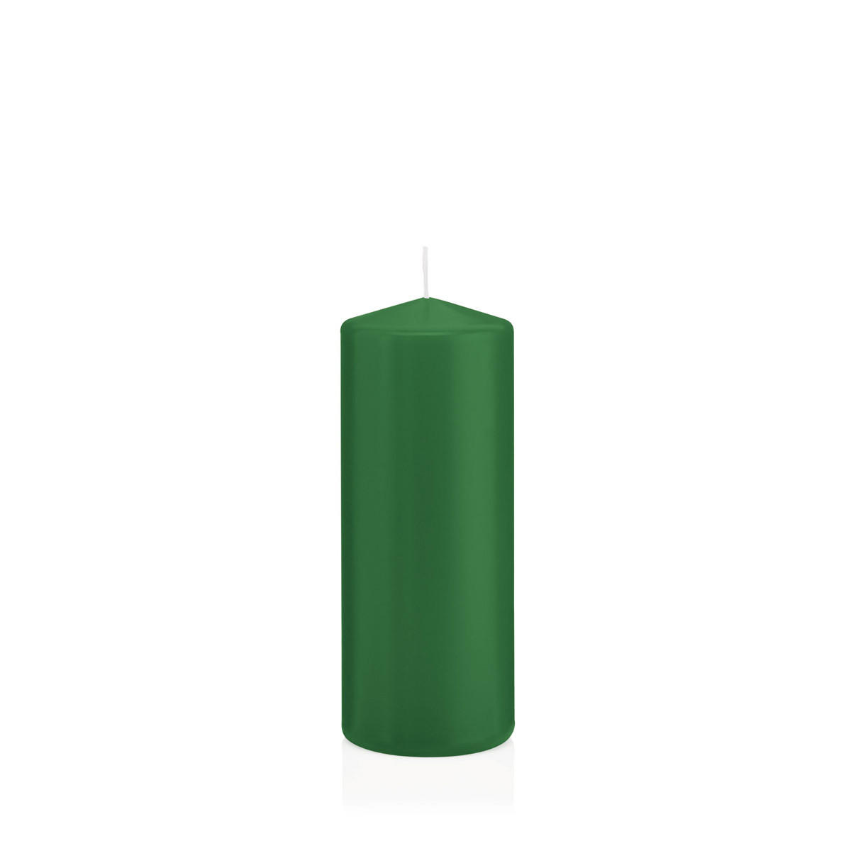 STUMPENKERZEN Dunkelgrün Ø 58 x 150 mm, 16 Stück - Dunkelgrün, Paraffin (6/15cm) - Wiedemann Kerzen
