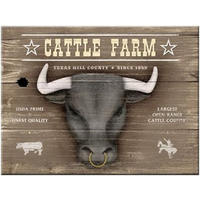 MAGNET 6/8 cm Cattle Farm - Multicolor, Metall (8/6/0.1cm) - Nostalgic-Art