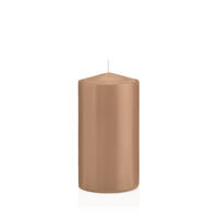 STUMPENKERZEN Caramel Ø 78 x 150 mm, 8 Stück - Beige, Paraffin (8/15cm) - Wiedemann Kerzen