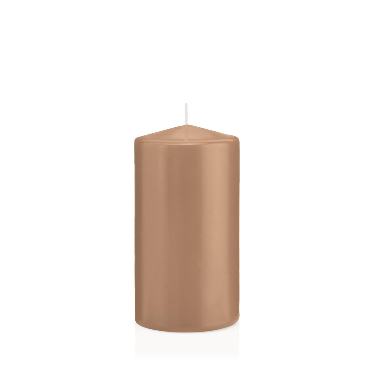 STUMPENKERZEN Caramel Ø 78 x 150 mm, 8 Stück - Beige, Paraffin (8/15cm) - Wiedemann Kerzen
