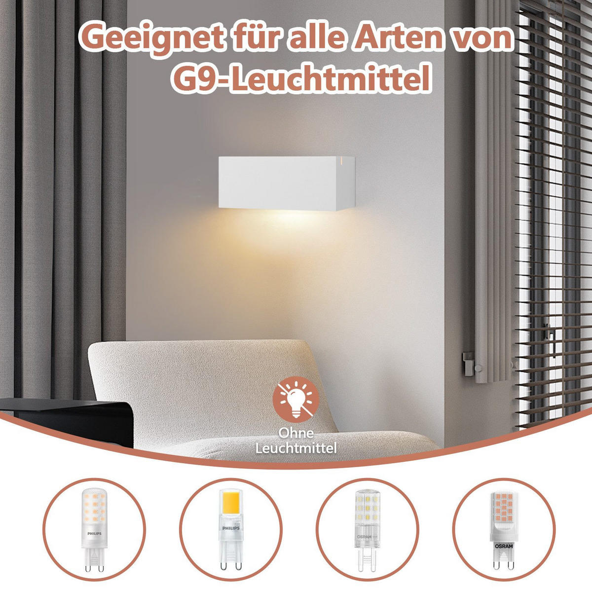 LED - WANDLEUCHTE Düntharis 7.5/8.4/22.0 cm - Weiß, Metall (7.5/8.4/22cm) - ZMH