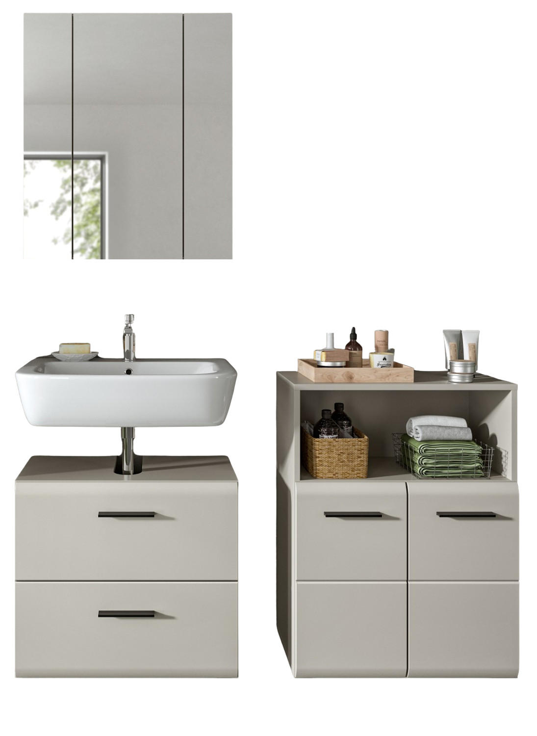 Inn.Furn Badmöbel-Set Kaschmir 135x185x30 cm