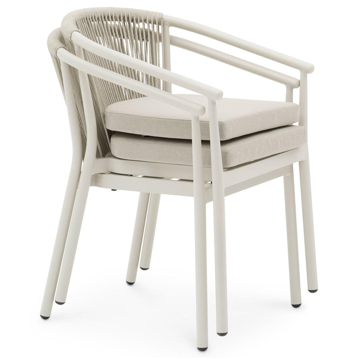 GARTENMÖBELSET TAVOLO - Creme, Textil/Metall - IDIMEX