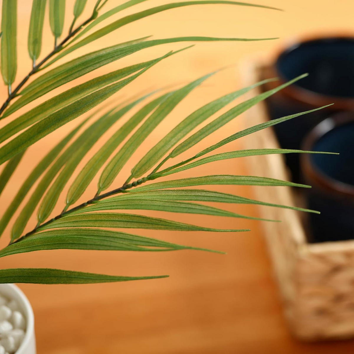 KUNSTPFLANZE Areca Palme 40 cm - Grün, Kunststoff (11.9cm)