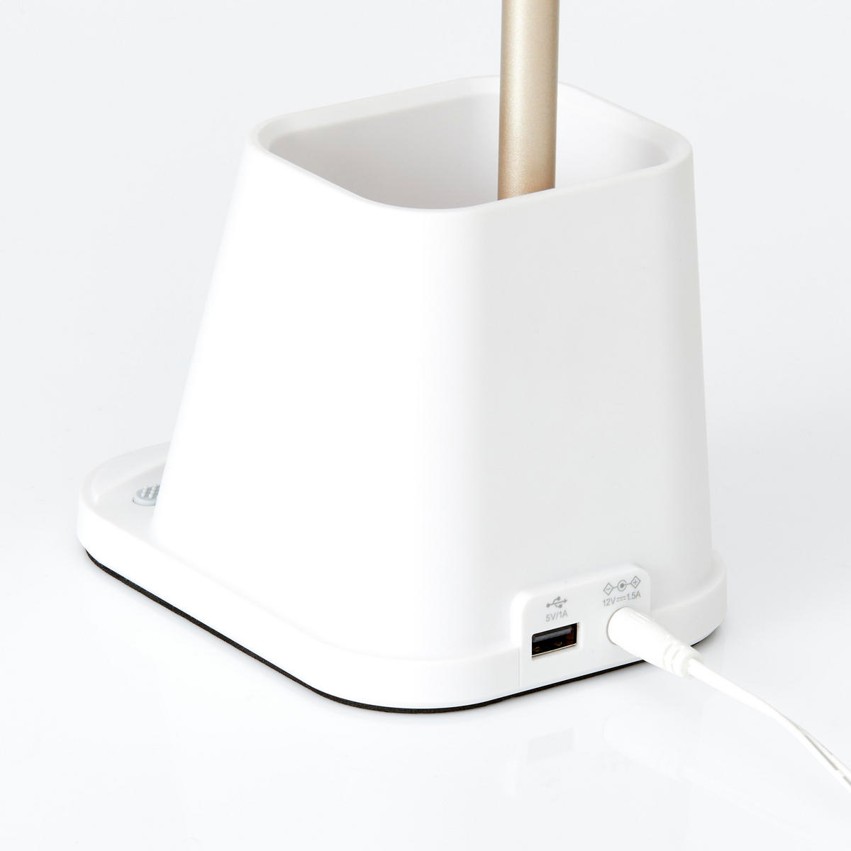 LED-SCHREIBTISCHLAMPE - dimmbar mit Wireless Charging und einstellbarer Farbtemperatur für modernes Arbeiten - Weiß, Kunststoff (17.7/10.2/40.4cm) - Northpoint