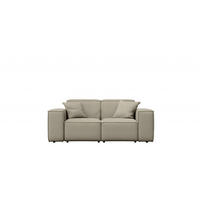 GARTENSOFA Gartenmöbel MALIBU 2 Sitzer Stoff Odyssey Dunkelbeige - Beige, Holz (186/73/88cm) - Kaiser Möbel