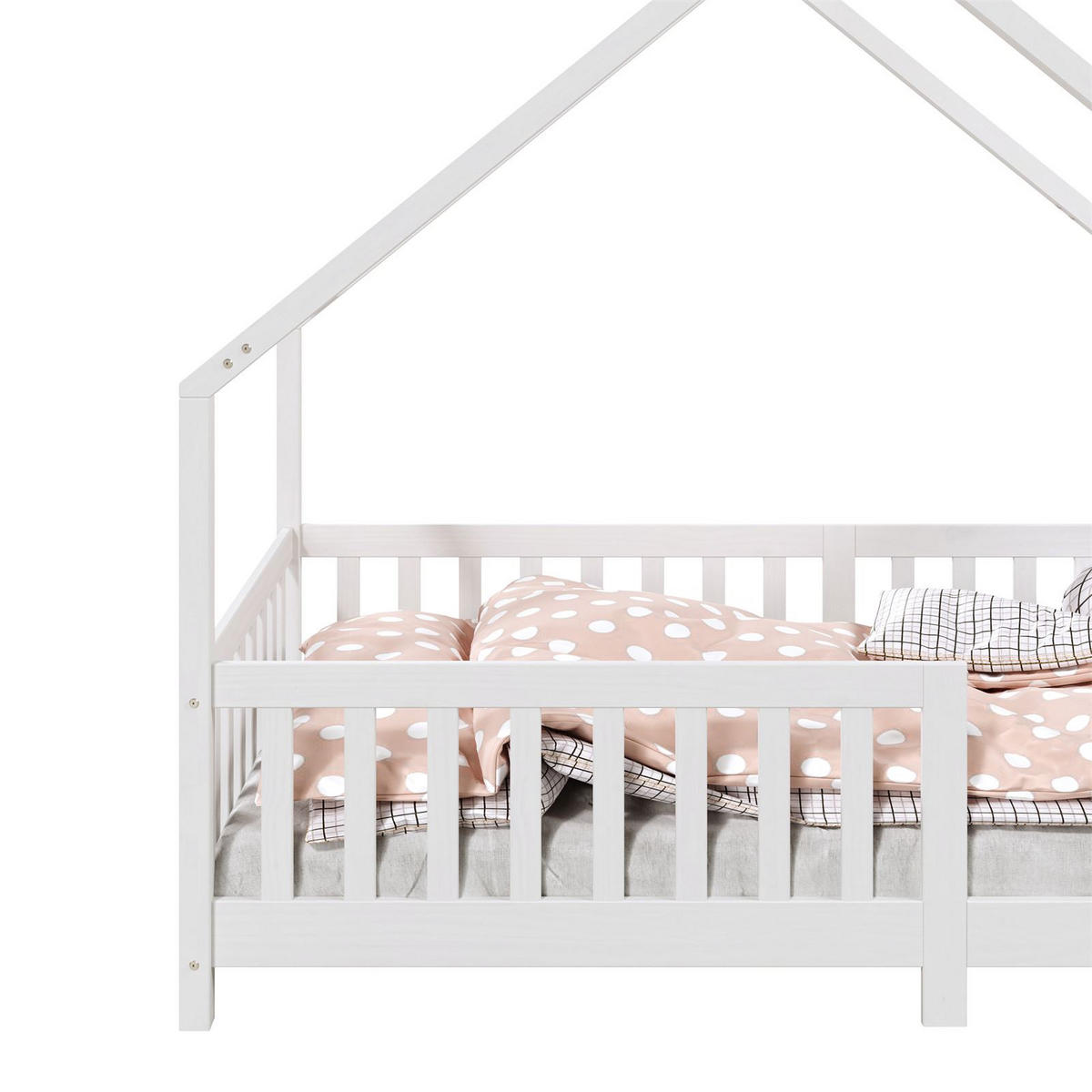 HAUSBETT CORA 90x200 cm weiß - Weiß, Holz (96/158/206cm) - IDIMEX