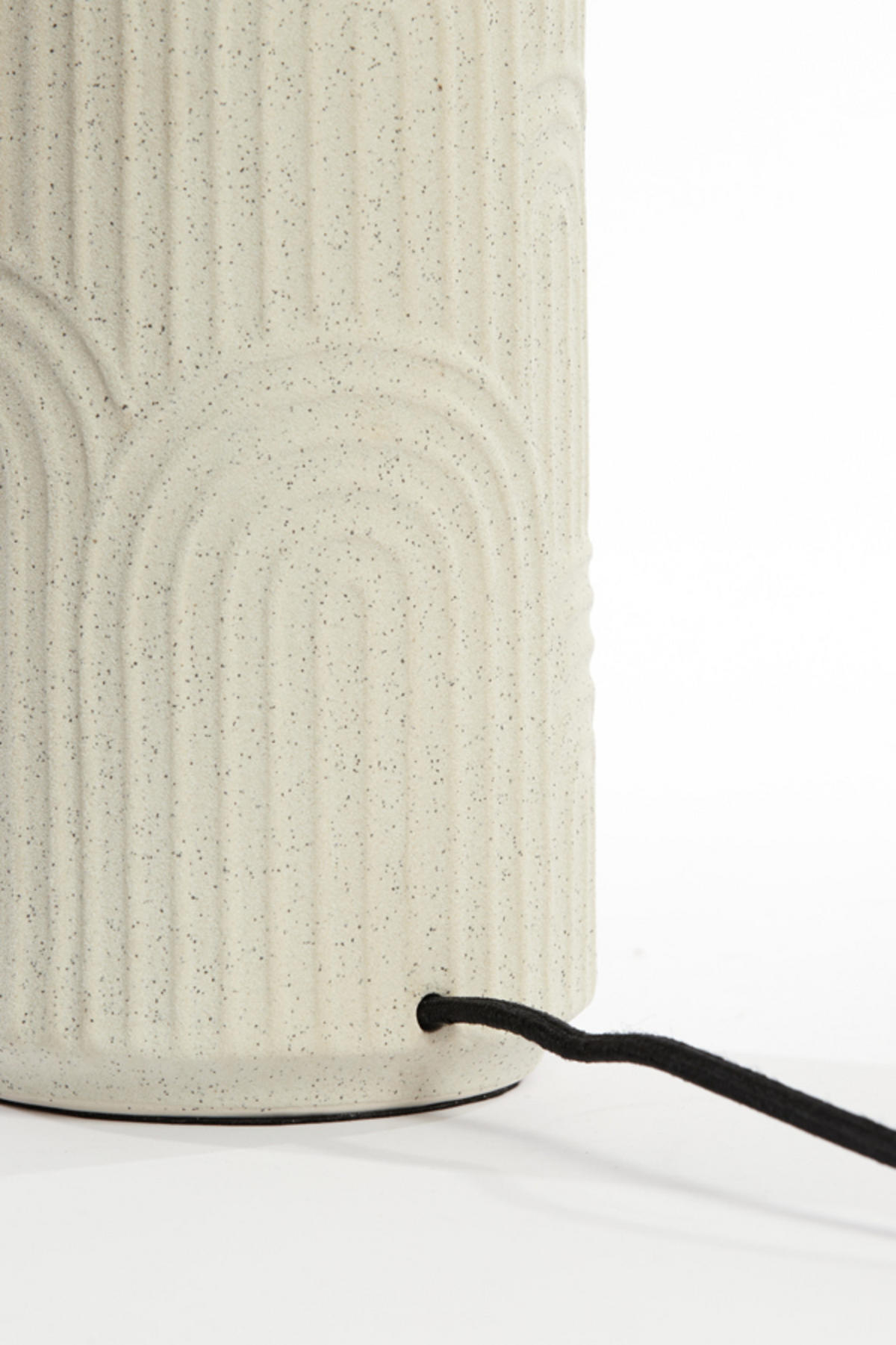 LAMPENFUSS Diego Weiß Ø15,5/51 cm - Weiß, Keramik (15.5/15.5/51cm) - Light & Living