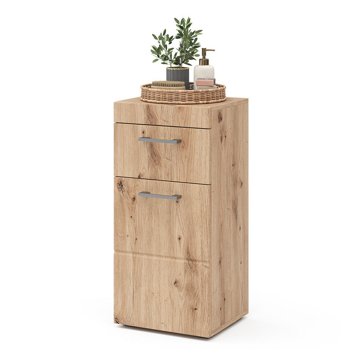 STŘEDNÍ SKŘÍŇKA Luna Dub Wotan - dub Wotan, kompozitní dřevo (37/79/32.6cm) - Vicco