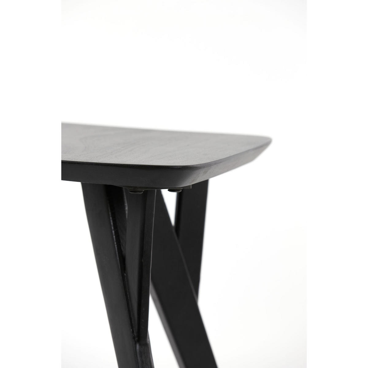 BEISTELLTISCH Quenza Schwarz 44/44/36 cm - Schwarz, Holz (44/44/36cm) - Light & Living