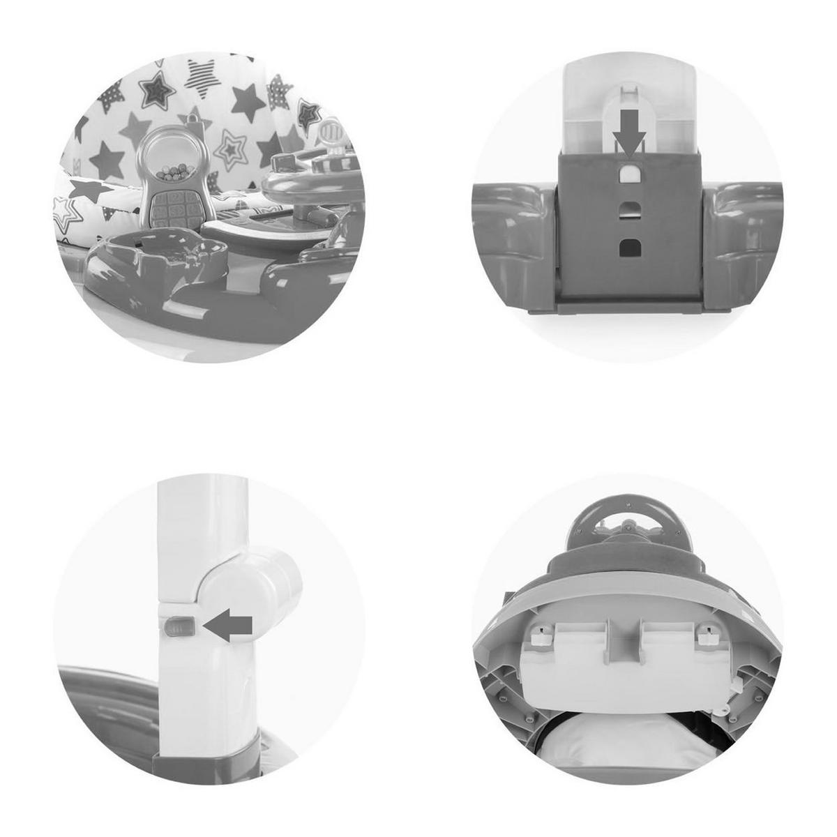 LAUFHILFE 4 in 1 Joya Lux gelb Hopser, Wippe, Activitycenter, Stopper - Gelb, Kunststoff (71/62/75cm) - Chipolino