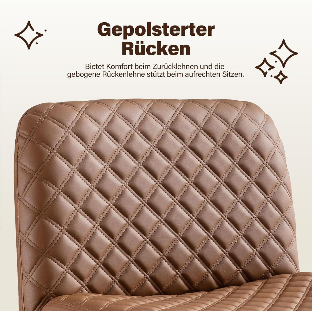 BÜRO-DREHSTUHL Braun 49/64/84 cm - Braun, Metall (64/84/49cm) - Urban Meuble