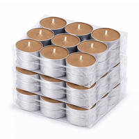 TEELICHT mit Duft - Kuchen - 54er Pack - Braun, Naturmaterialien (4/1.5/4cm) - HS Candle