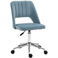 DREHSTUHL höhenverstellbar Polyester Blue - Blau, Kunststoff (60/91/49cm) - Meubliv