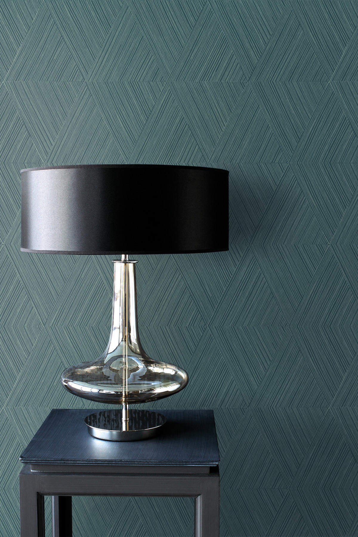 TAPETE 3D-Muster 50 x 900 cm - Blau, Papier (50/900cm) - Origin Wallcoverings