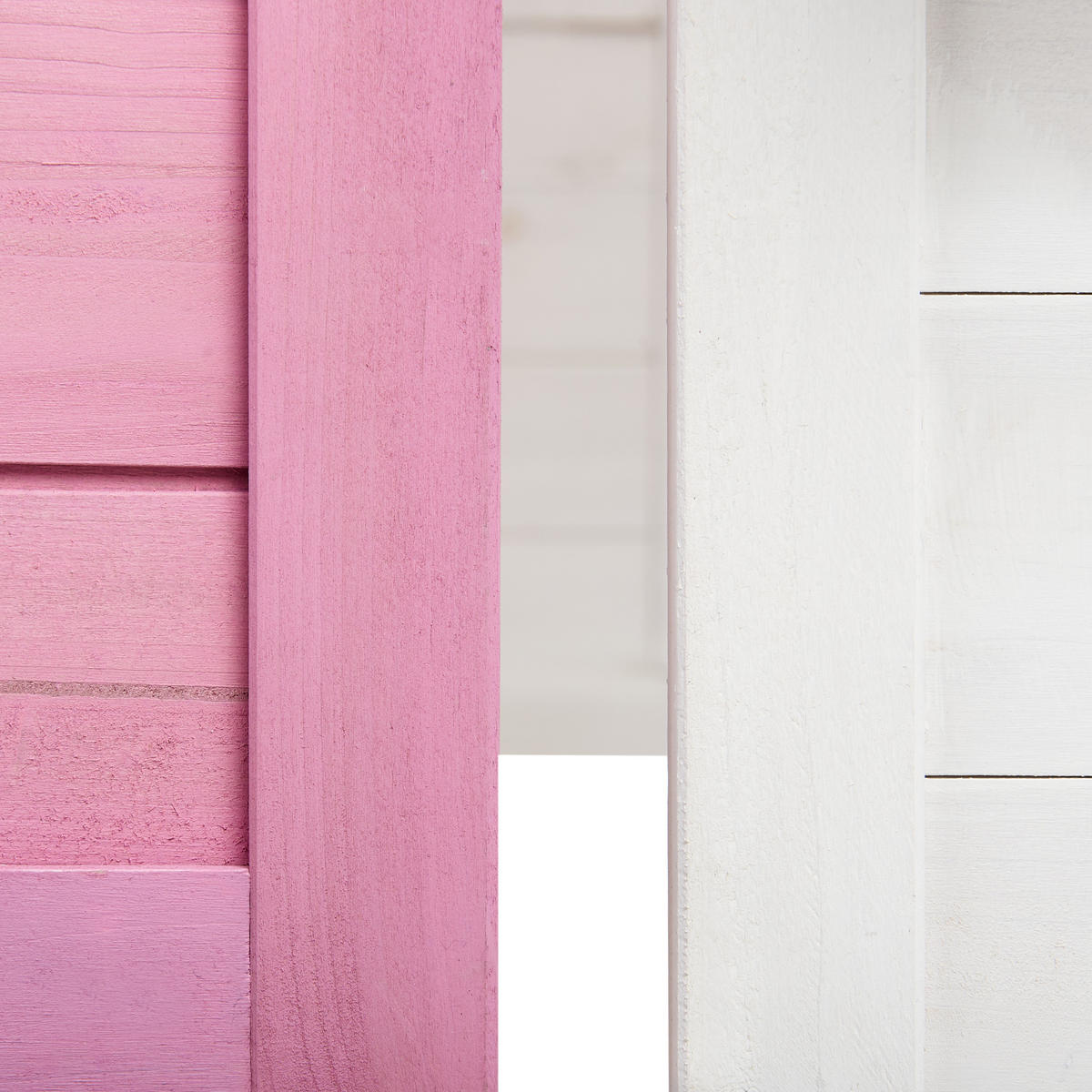 GARTENSPIELHAUS Weiß Nikaia - Pink/Weiß, Holz (130/124/110cm) - Beliani