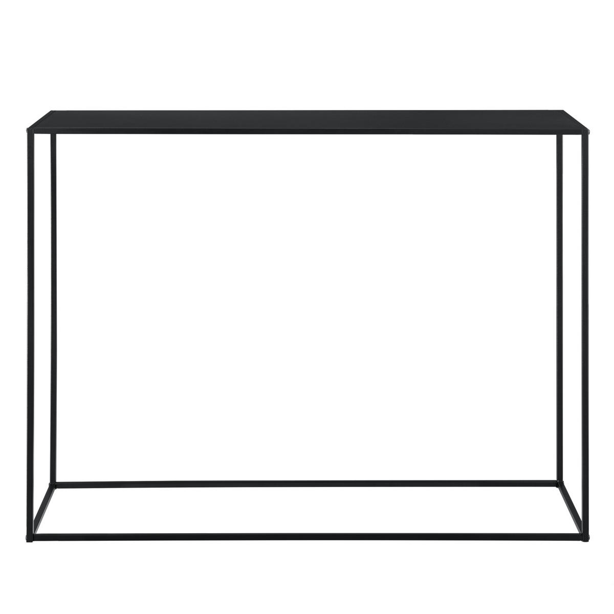 KONSOLENTISCH Malvarrosa - Schwarz, Metall (32/115/92cm) - [en.casa]