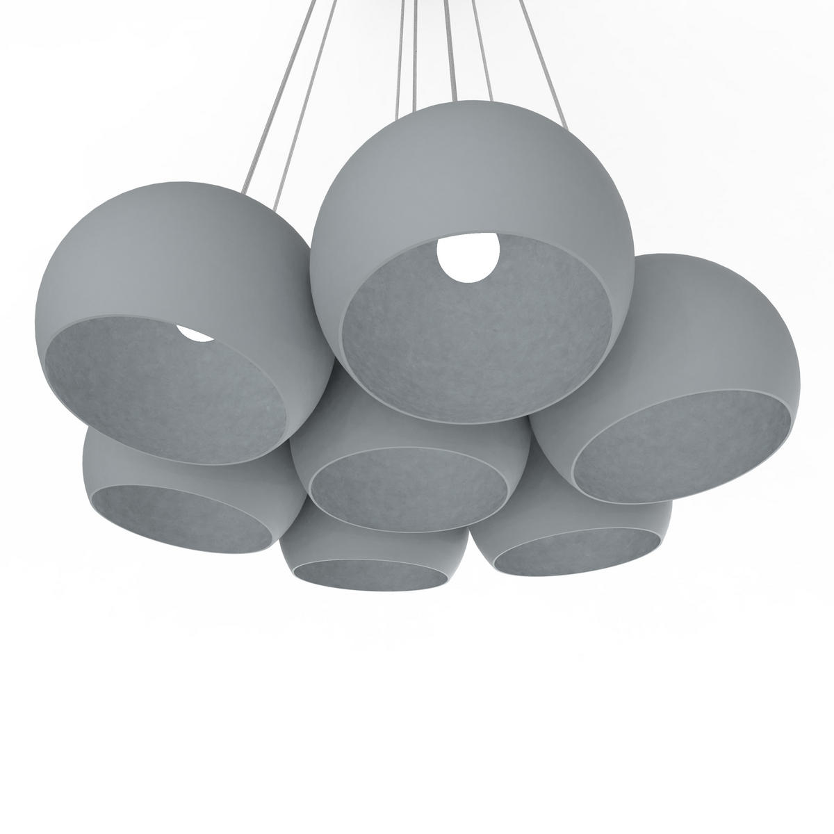 HÄNGELEUCHTE - Grau, Metall (25/25/20cm) - Lumicom