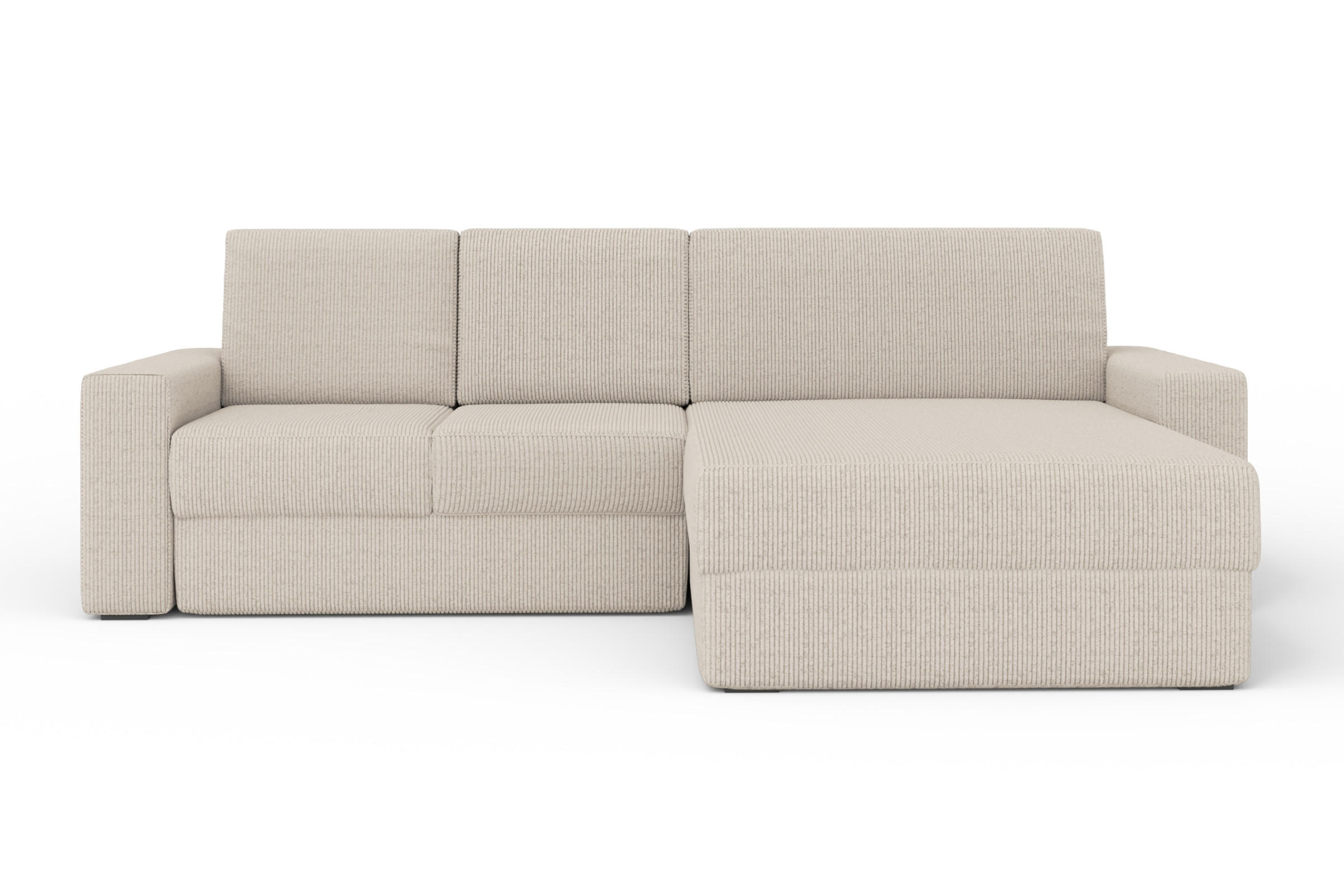 Deine Möbel 24 Ecksofa Creme 275x170 cm