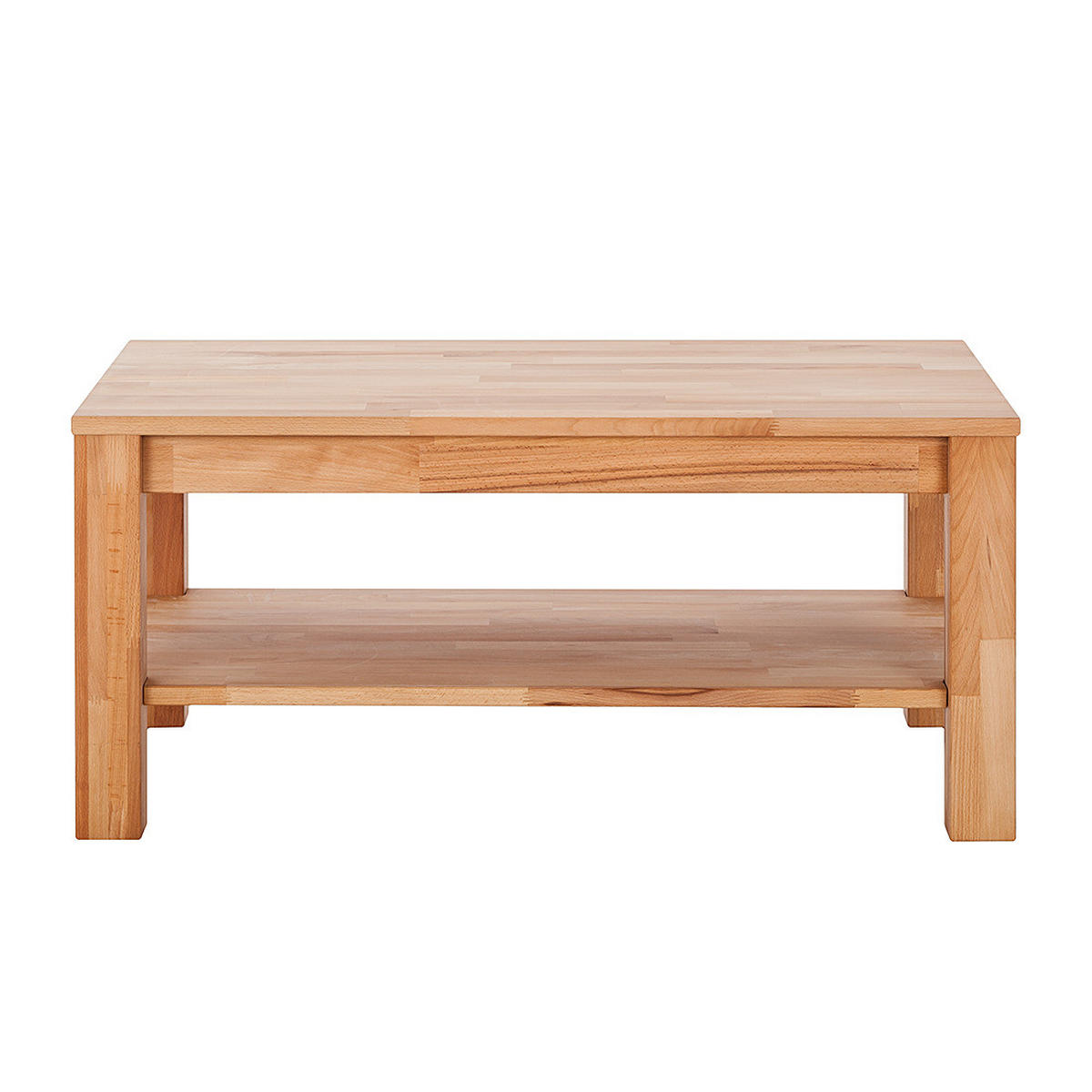 COUCHTISCH - Kernbuche Massiv - Kernbuche, Holz (60/100/45cm) - home24