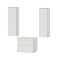 BADMÖBEL-SET Color Weiß 3-Teilig (2S 60 + 1D 100 X2) - Weiß, Holzwerkstoff (120/160/45cm) - mzm24