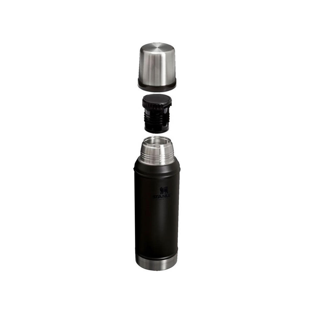 THERMOKANNE Schwarz 9.2/9.2/30.8 cm 1011346092 - Schwarz, Metall (0.95L) - Stanley
