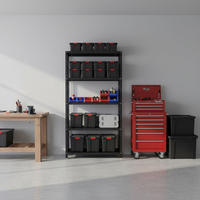 SCHRAUBREGAL PANDA TALL | HxBxT 200x100x50cm | 6 Fachböden | Fachlast 100kg | Anthrazit - Anthrazit, Metall (100/200/50cm) - PROREGAL