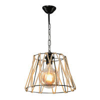 HÄNGELEUCHTE Harrogate 1-flammig - Schwarz, Metall (30/30/54cm) - lux.pro