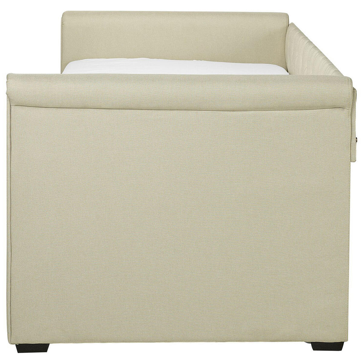 TAGESBETT 80/200 cm Beige Libourne - Beige, Textil (80/200cm) - Beliani
