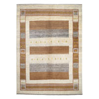 TEPPICH Rizbaf Braun 240/174 cm Schurwolle - Braun, Textil (174/240cm) - Looma