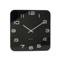 WANDUHR Vintage Squared 4/35/35 cm - Schwarz, Glas (35/35/4cm) - Karlsson