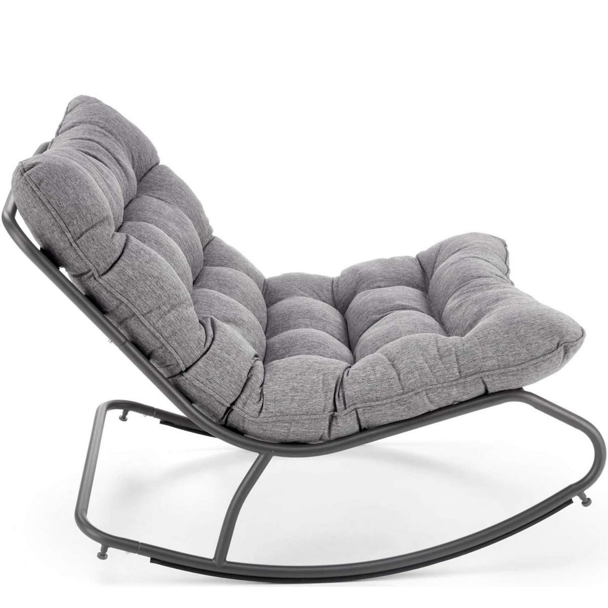 LOUNGESESSEL ALESTE ,Grau - Grau, Metall (70/115/80cm) - KONSIMO®