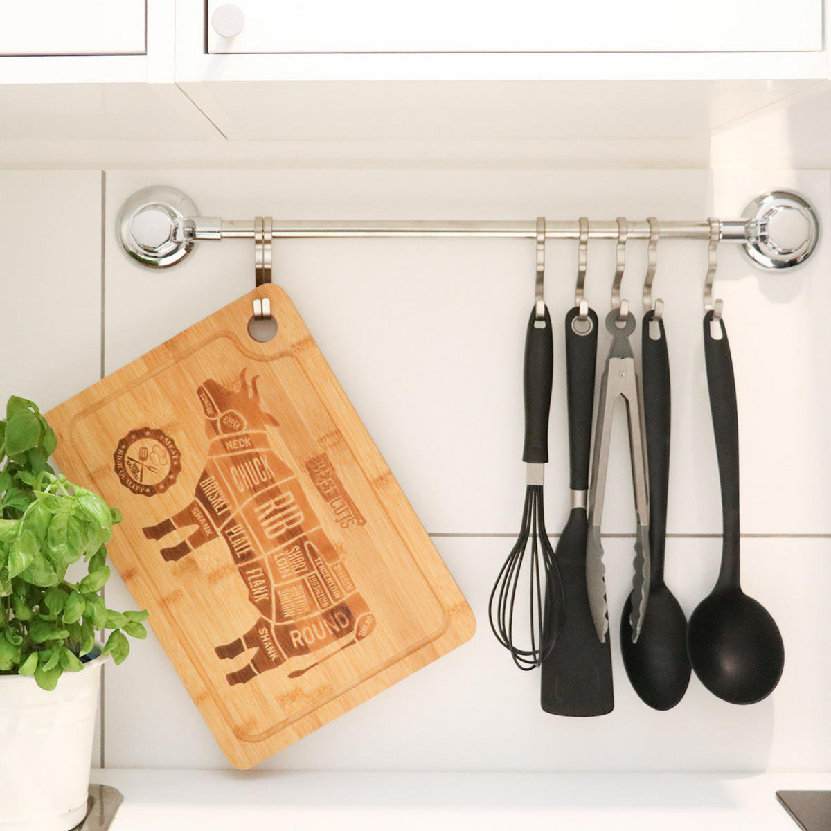 STEAKBRETT 23/33/2 cm, Bambus - Braun, Holz (23/33cm) - Dunedesign