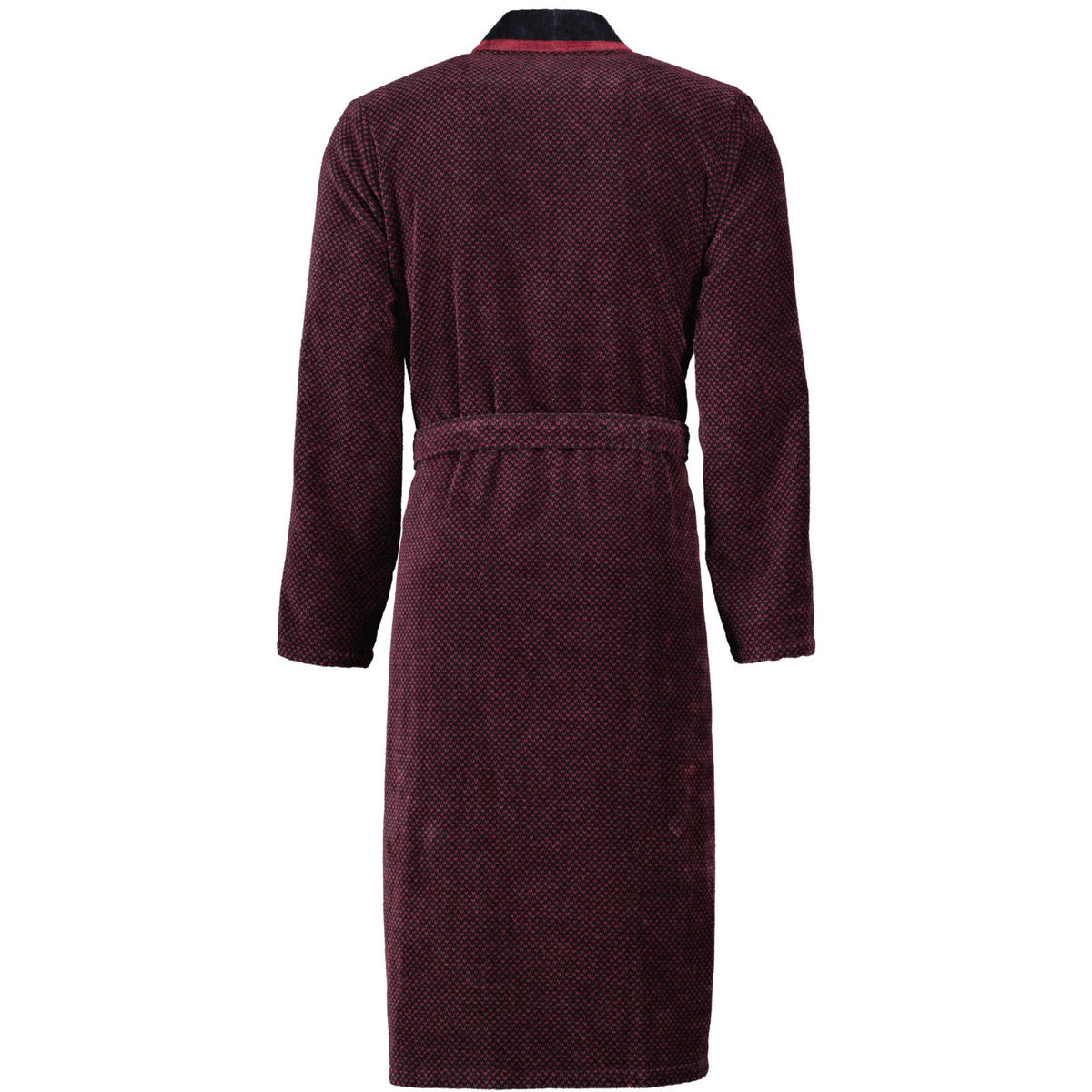 BADEMÄNTEL HERREN KIMONO 4839 ROT-SCHWARZ - 92 - Rot, Textil (XLnull) - Cawoe