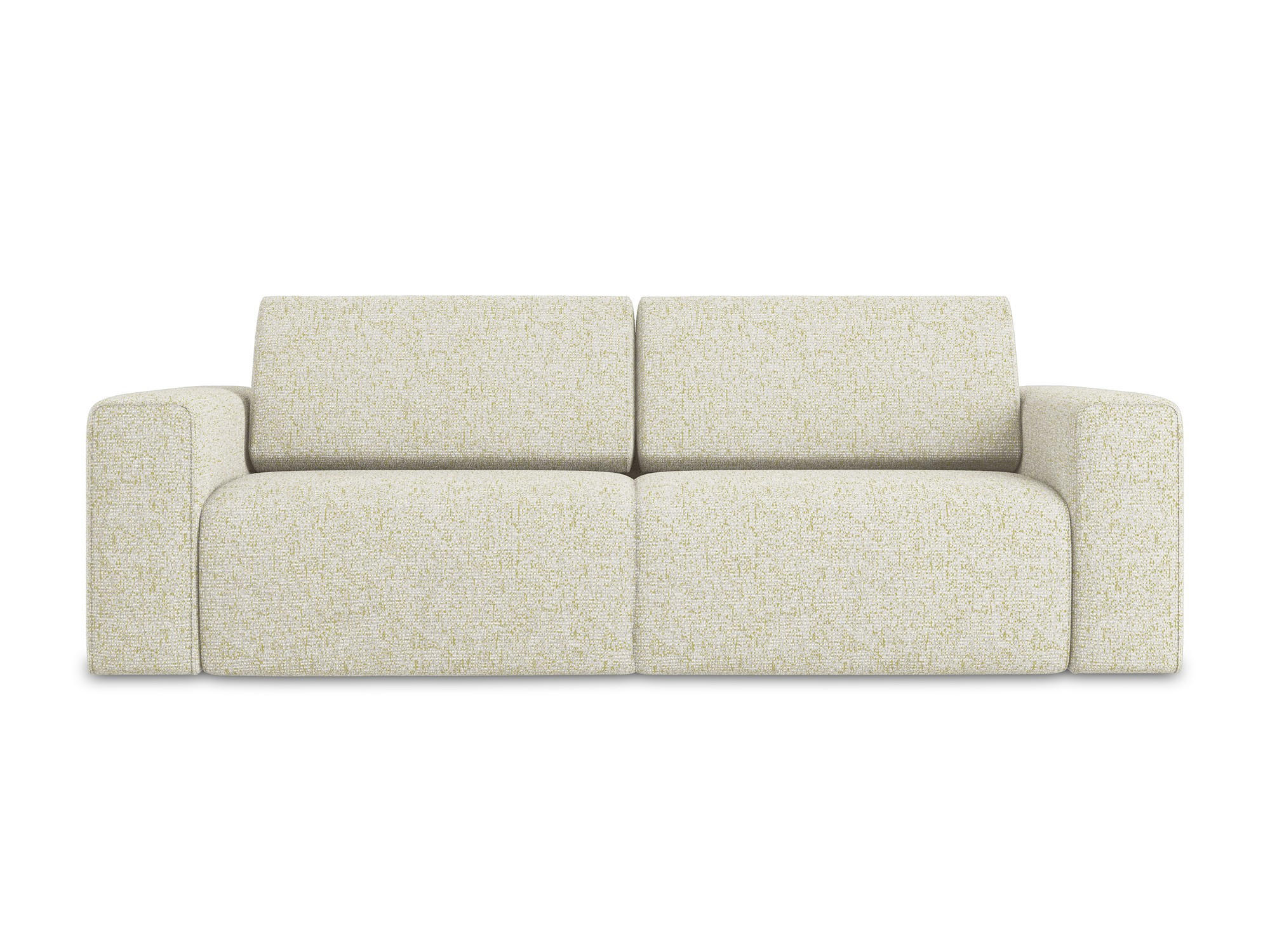 3-SITZER SOFA Strukturstoff Stoff Beige - Beige/Creme, Kunststoff/Textil (224/80/103cm) - Makamii