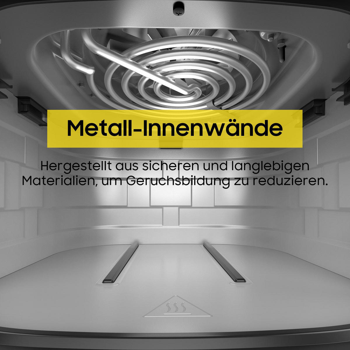 HEISSLUFTFRITTEUSE 9 Liter - Schwarz, Metall (31/32/31cm) - Aimax