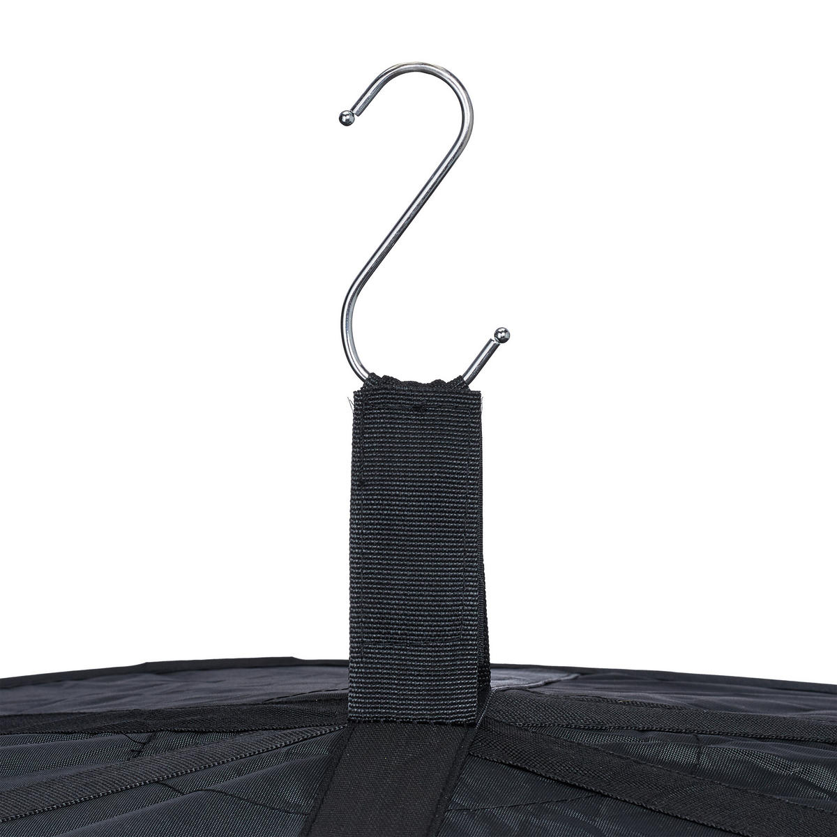 TROCKENNETZ - Schwarz, Textil/Metall (60/160/60cm) - Relaxdays