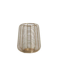 WINDLICHT Adeta Gold Ø18/21 cm - Goldfarben, Metall (18/21/18cm) - Light & Living