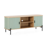 TV-ELEMENT Mónaco 2 türen blaue Farbe - Blau, Holzwerkstoff (140/55/40cm) - VS Venta-stock