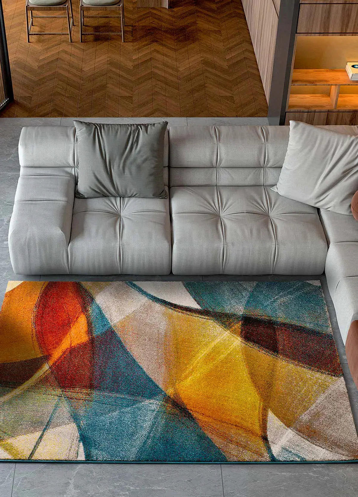 WEBTEPPICH Mehrfarbig Leire 140/200 cm - Multicolor, Naturmaterialien/Textil (140/200cm) - Atticgo