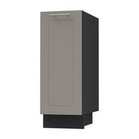 KÜCHENUNTERSCHRANK Kvantum D1D/30 Beige Matt / Schwarz Matt 30 / 50 / 82cm - Beige/Schwarz, Holz/Holzwerkstoff (30/82/50cm) - Feldmann-Wohnen