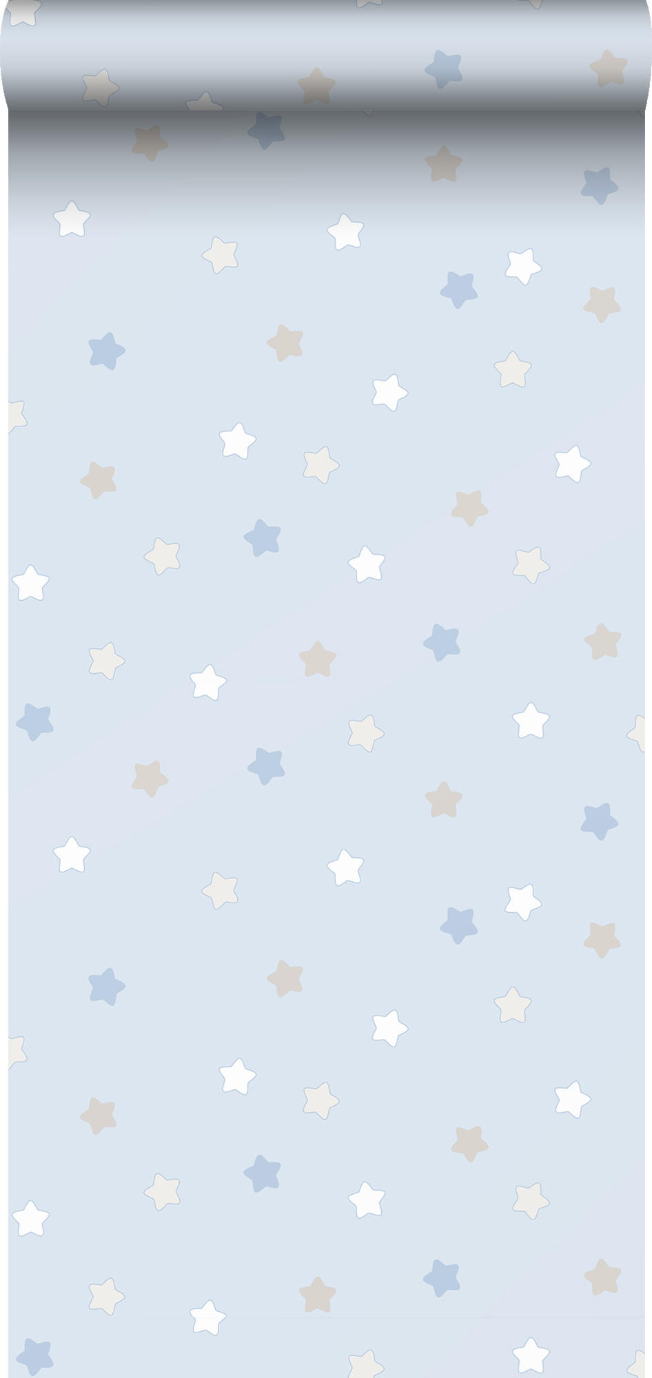 TAPETE kleine Sterne 53 cm x 10 m - Blau, Papier (53/0.1cm) - Sanders & Sanders