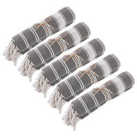 HAMAMTUCH (5er Set) Surfside - Anthrazit, Textil (90/170cm) - Butlers