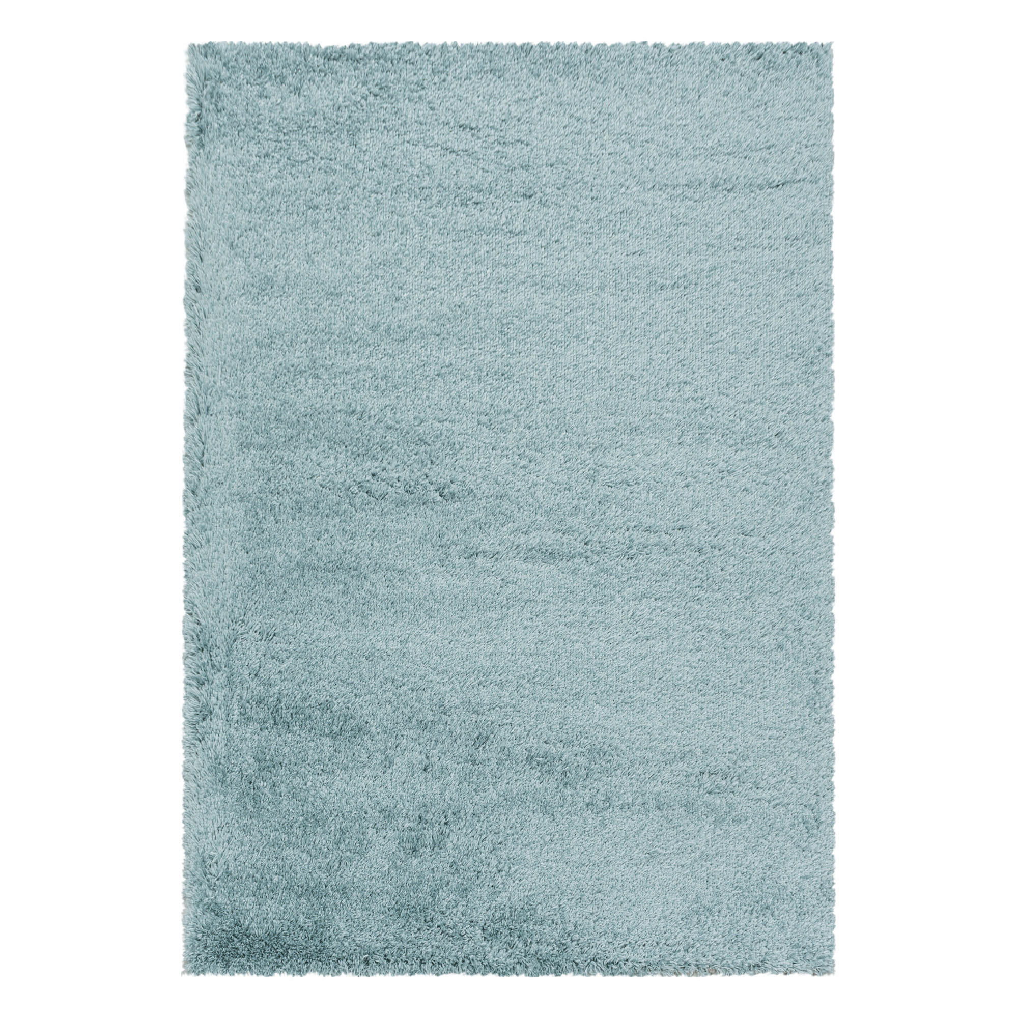 TEPPICH Hochflor Shaggy Uni Style Polypropylen Wohnzimmer Blau Läufer 60x110 - Blau, Textil (60/110cm) - KADIMA DESIGN