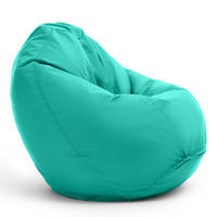 SITZSACK Classico L türkis - Türkis, Kunststoff (90/90/90cm) - Bruni