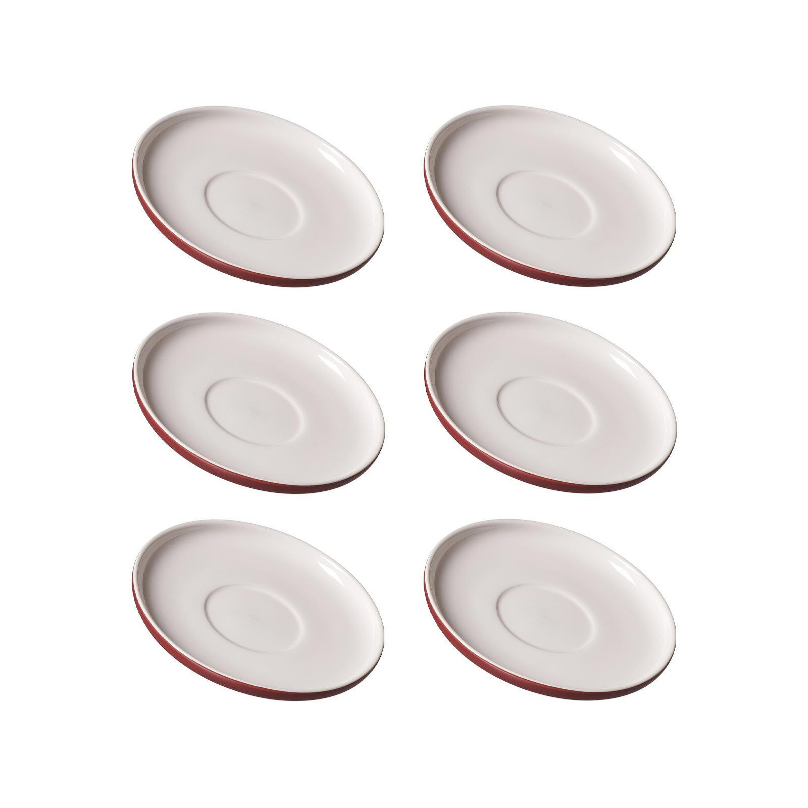 KAFFEEUNTERTASSEN Jasper beere ø 15.0 cm 6er Set - Beere, Keramik (15cm) - Ritzenhoff Breker